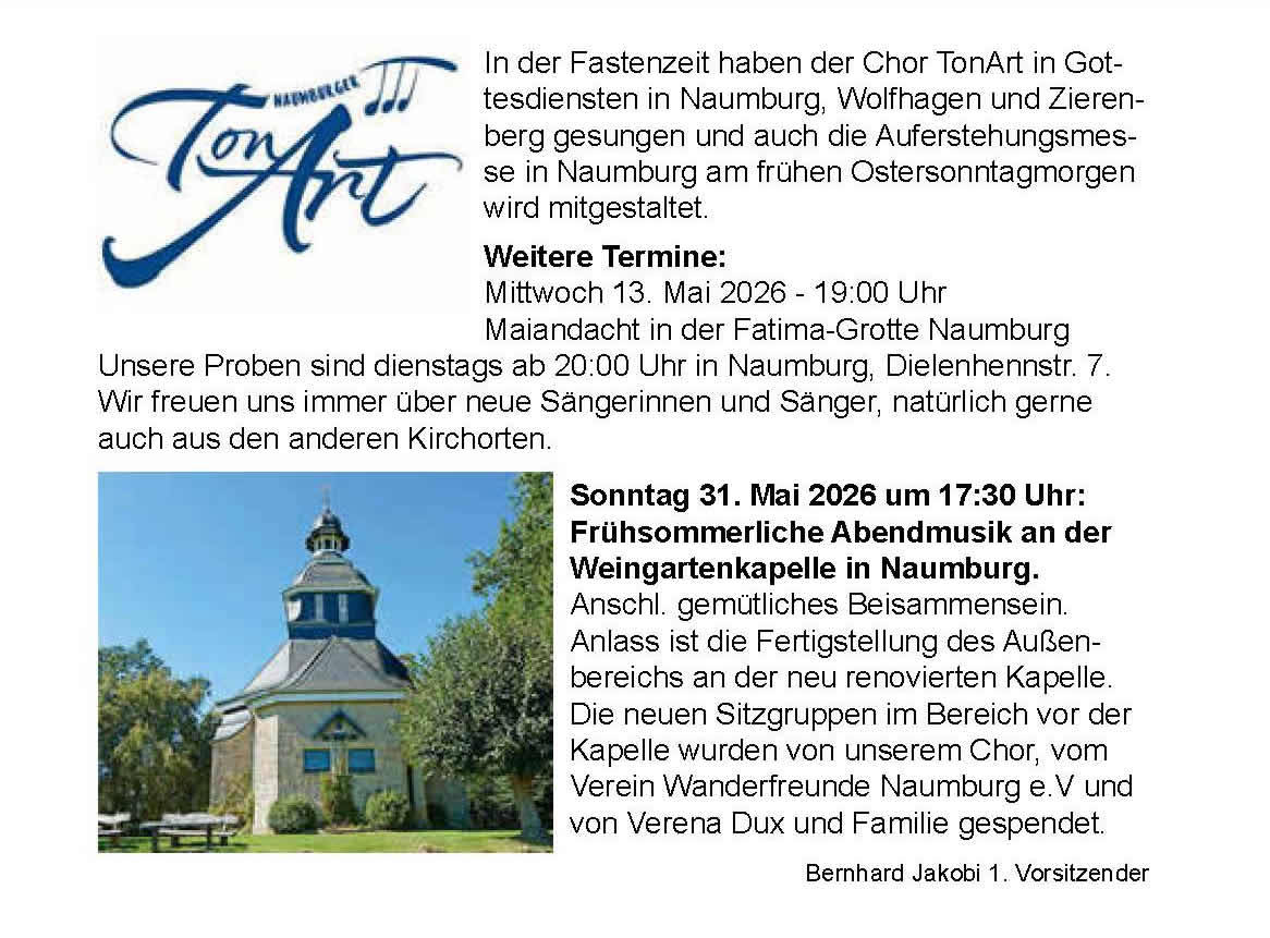 Termine Naumburger TonArt