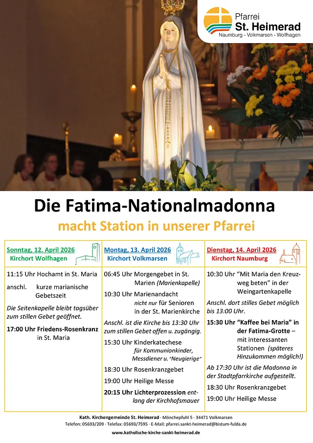 Die Fatima-Nationalmadonna in unserer Pfarrei