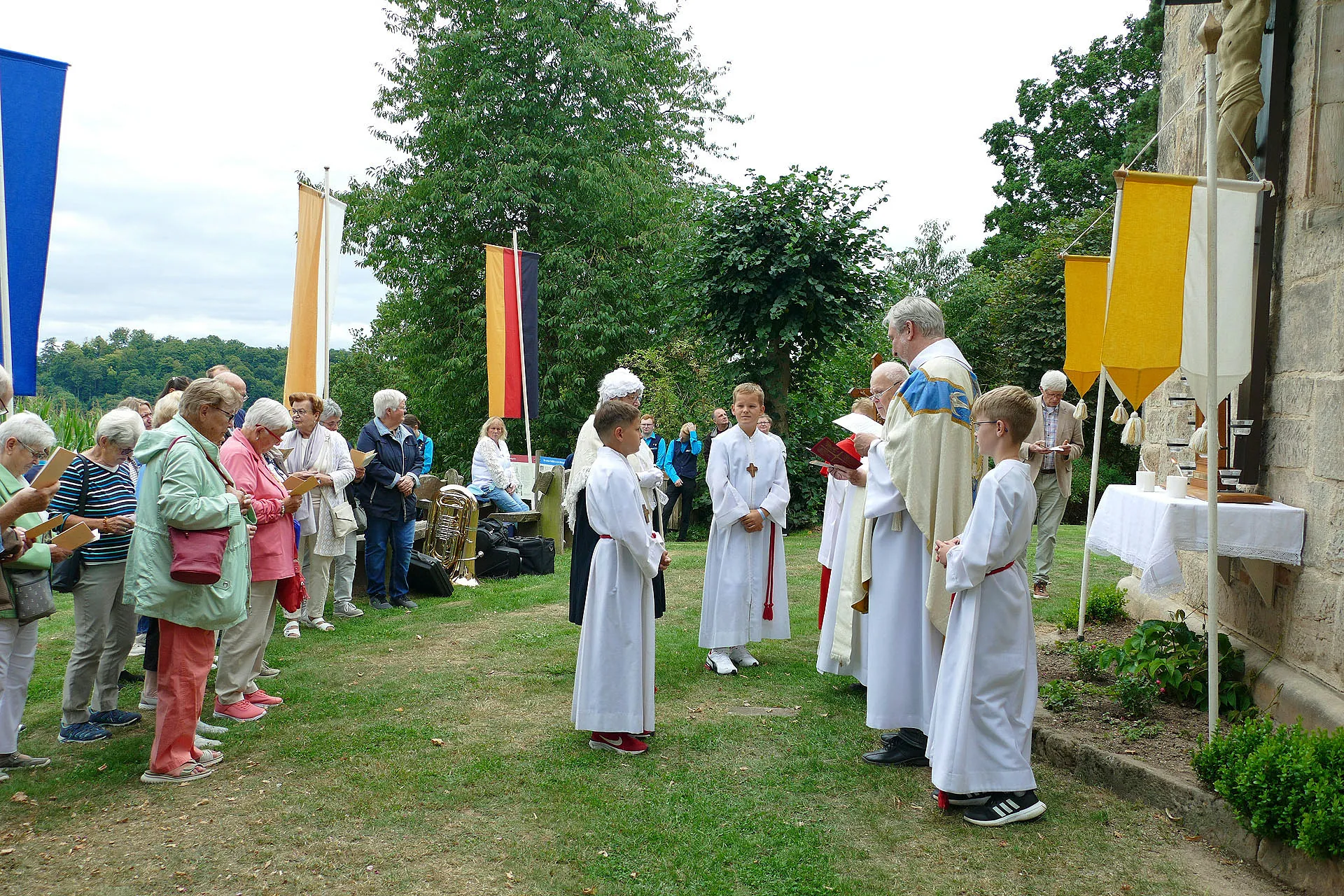 Wachsstockfest an der Weingartenkapelle in Naumburg