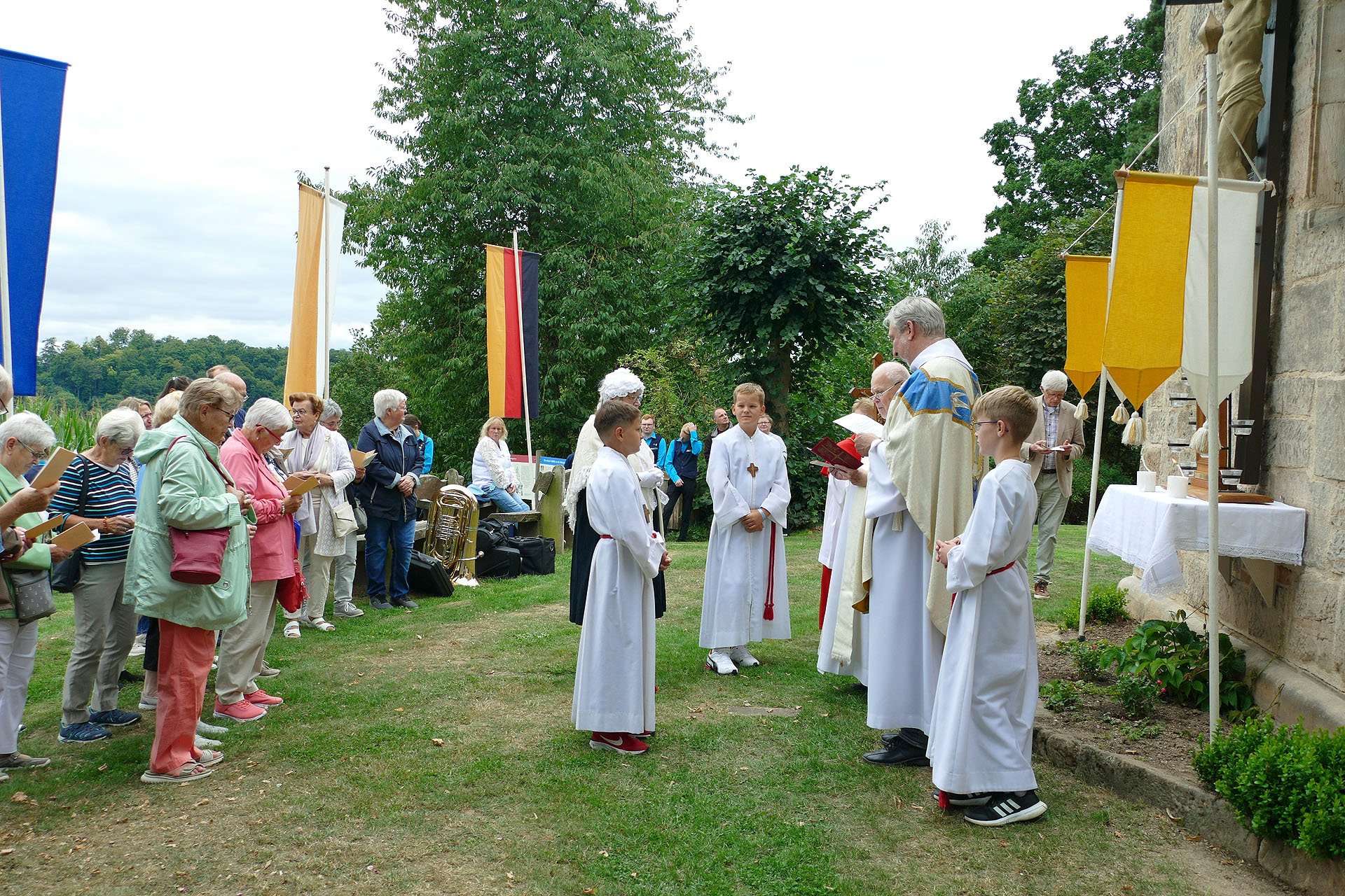 Wachsstockfest an der Weingartenkapelle in Naumburg