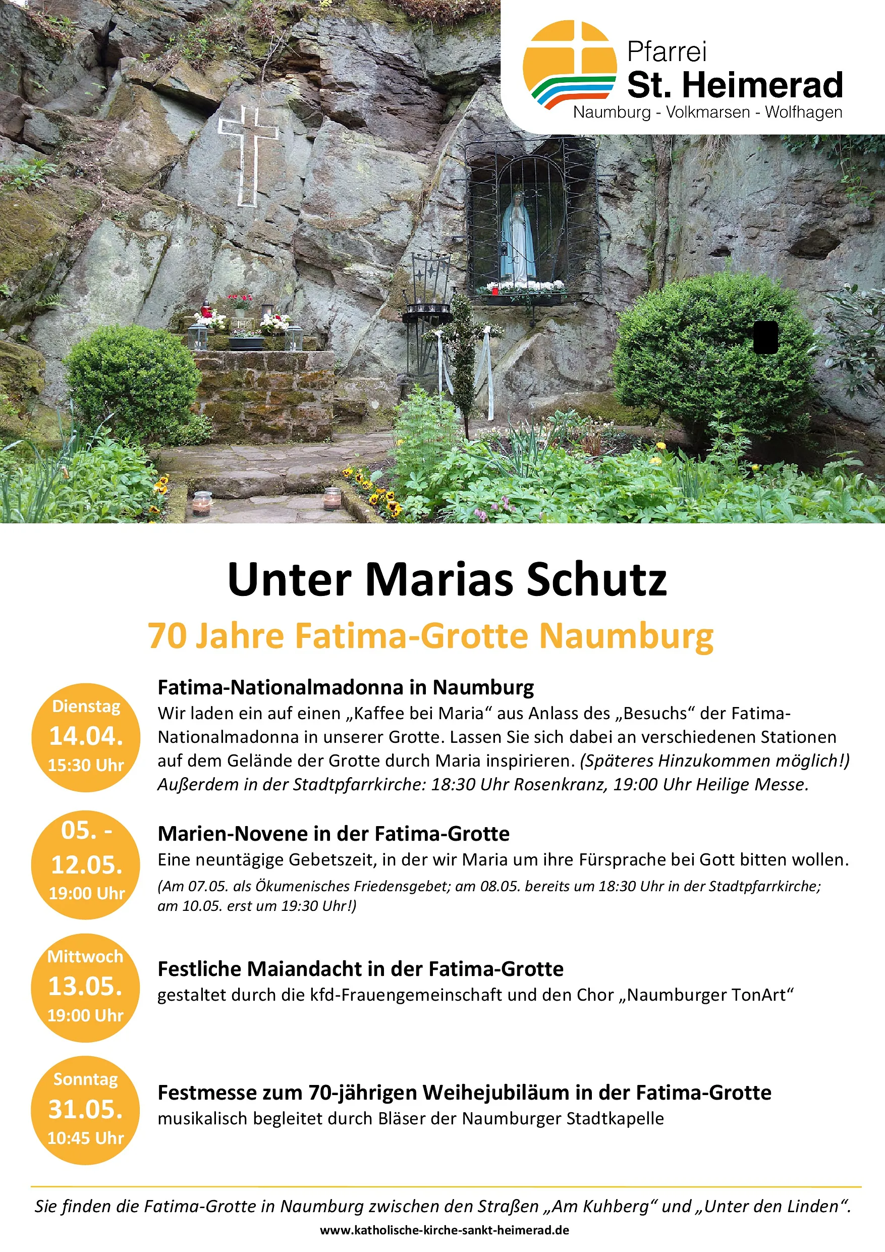 Unter Marias Schutz - 70 Jahre Fatima Grotte Naumburg