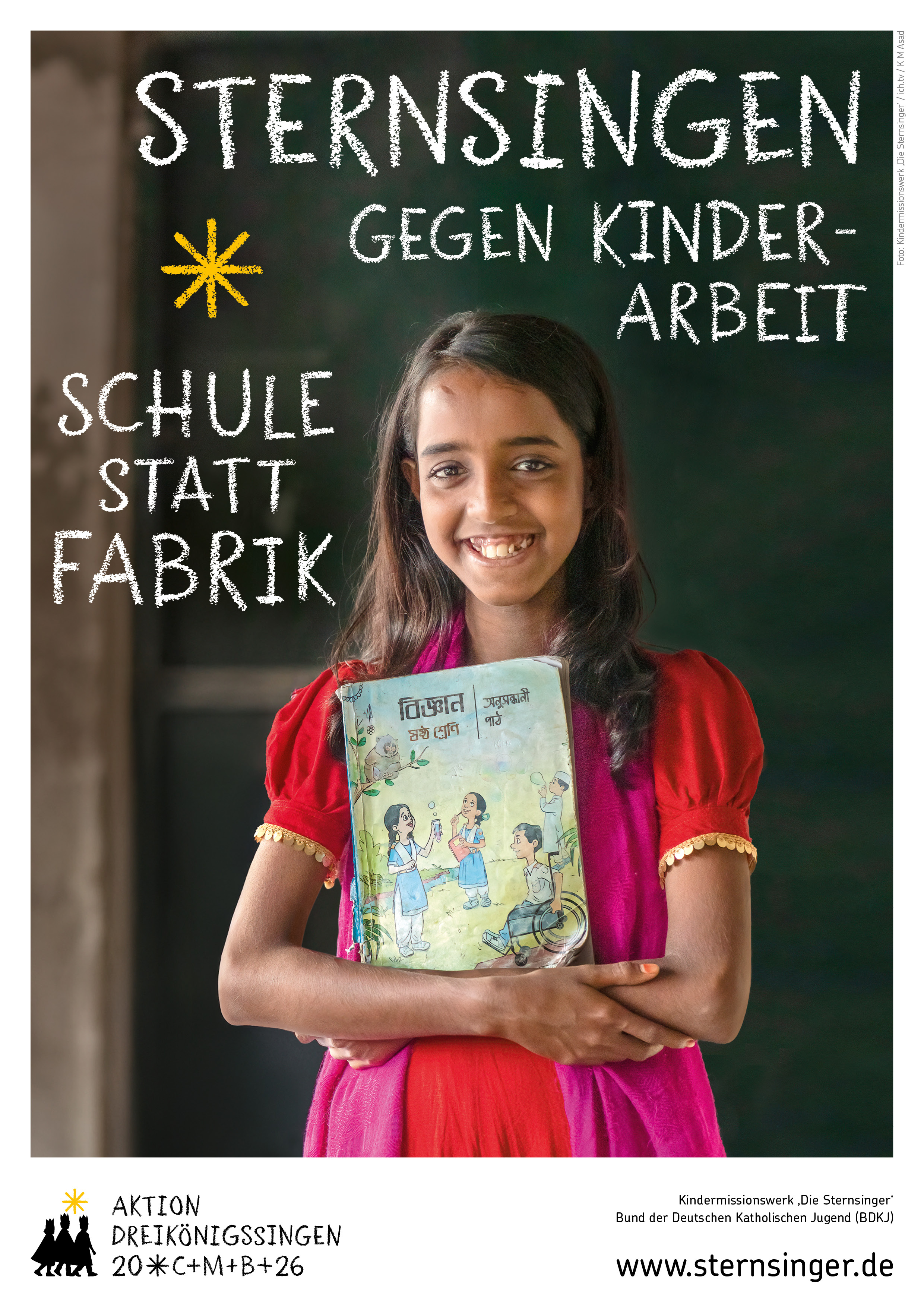 Die Aktion Dreikönigssingen 2026 steht unter dem Motto „Schule statt Fabrik – Sternsingen gegen Kinderarbeit“