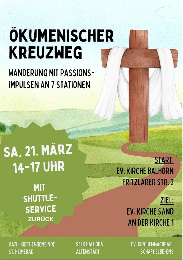 Ökumenischer Kreuzweg von Balhorn nach Sand