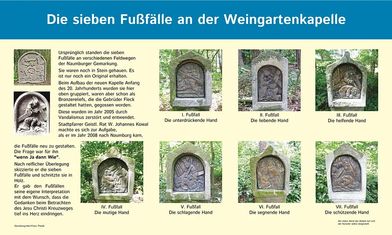Die sieben Fußfälle an der Weingartenkapelle