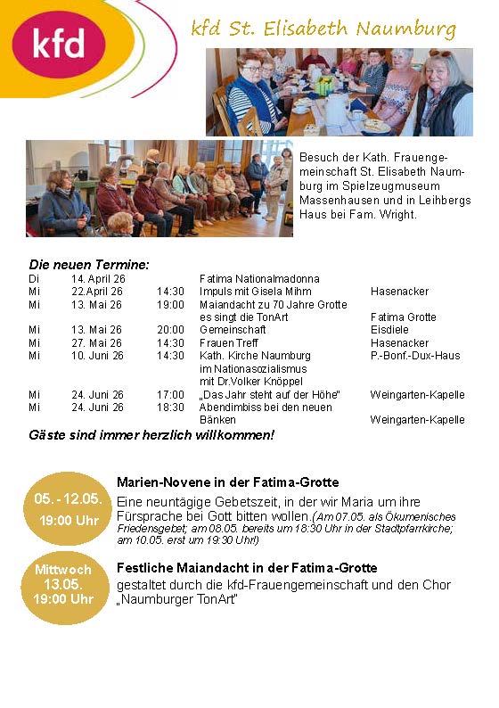 Terminkalender kfd 2026