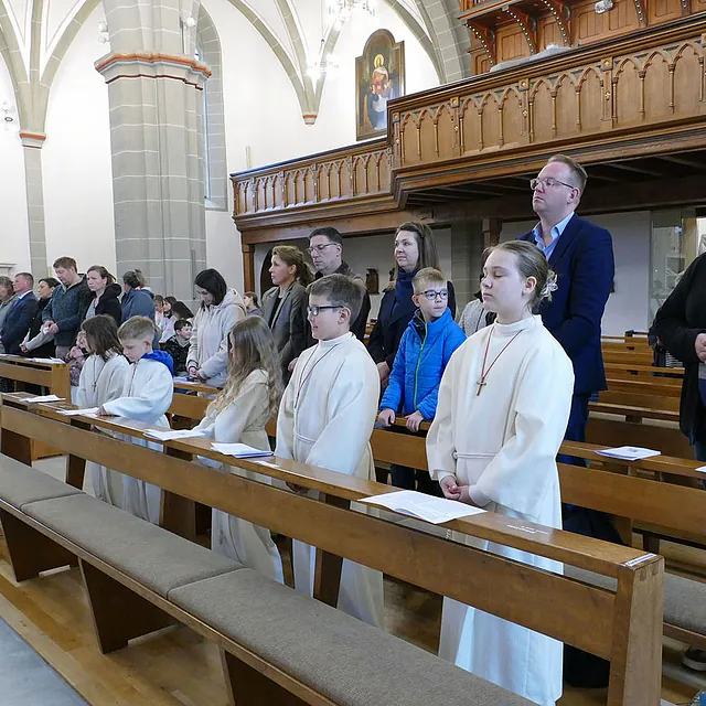 Dankgottesdienst der Kommunionkinder in St. Crescentius
