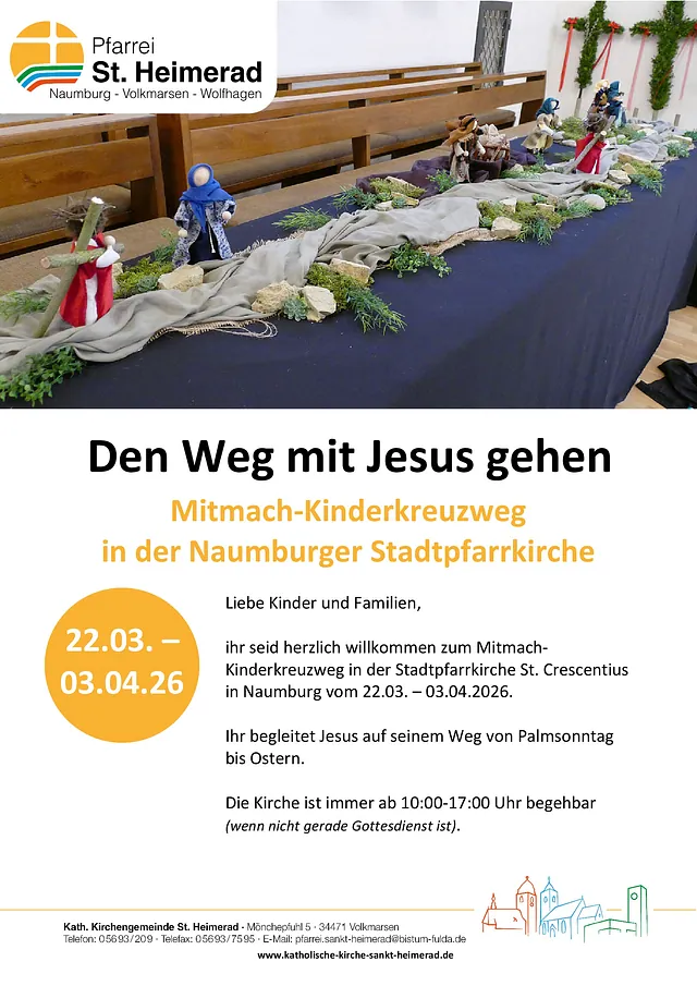 Den Weg mit Jesus Gehen - Mitmach Kinderkreuzweg
